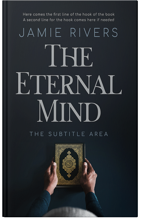 Front view of Premade Religion & Spirituality Book Cover - Ebony