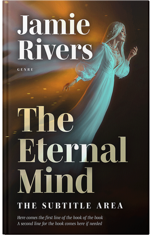 Front view of Premade Fantasy Book Cover - Night Rider