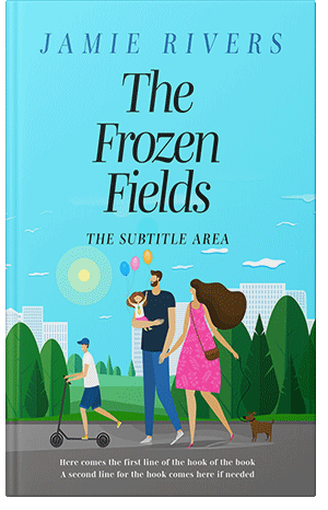 Pre Made Book Cover Aquamarine Blue