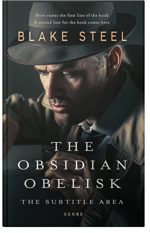 Front view of Premade Mystery & Thriller & Suspense Book Cover - Woodsmoke