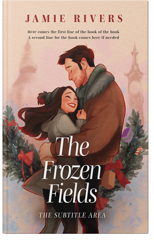 Front view of Premade Romance Book Cover - Grain Brown