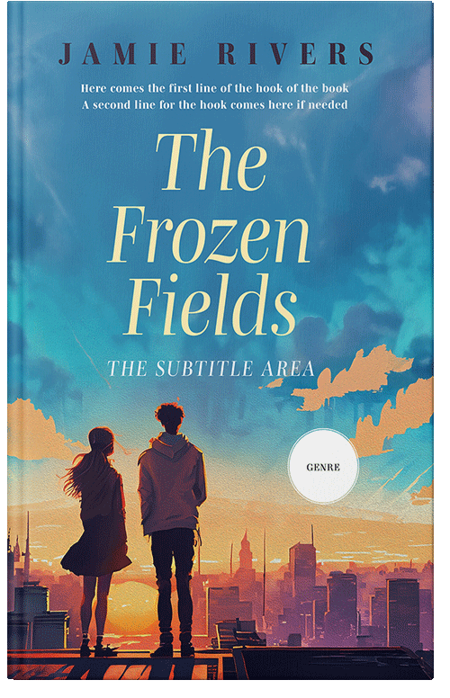 Front view of Astral #16153 - Premade Romance Book Cover