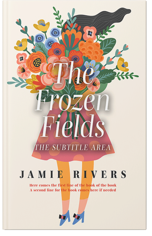 Front view of Premade Chick Lit Book Cover - Mineral Green