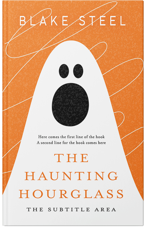 Front view of Premade Horror Book Cover - Carrot Orange