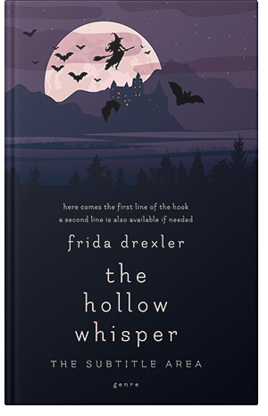 Pre Made Book Cover Ebony