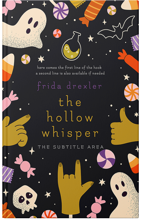 Front view of Cod Gray #16193 - Premade Horror Book Cover