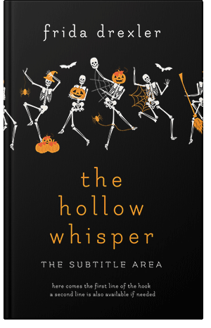 Pre Made Book Cover Black