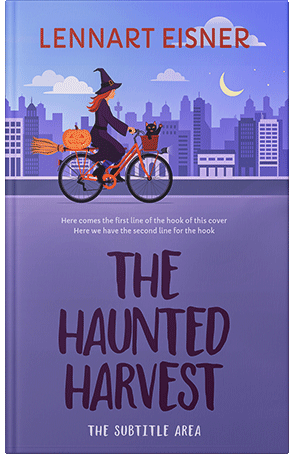 Pre Made Book Cover Blue Marguerite