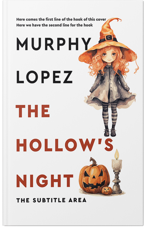 Front view of Premade Horror Book Cover - Cameo