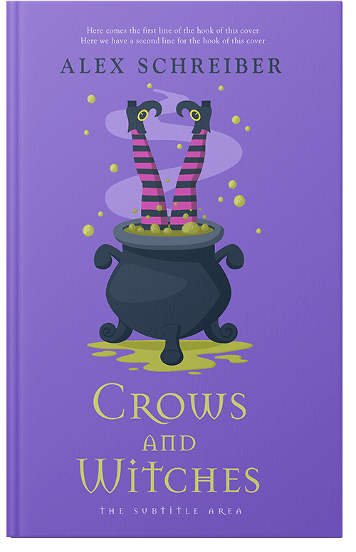 Front view of Premade Fantasy Book Cover - True V