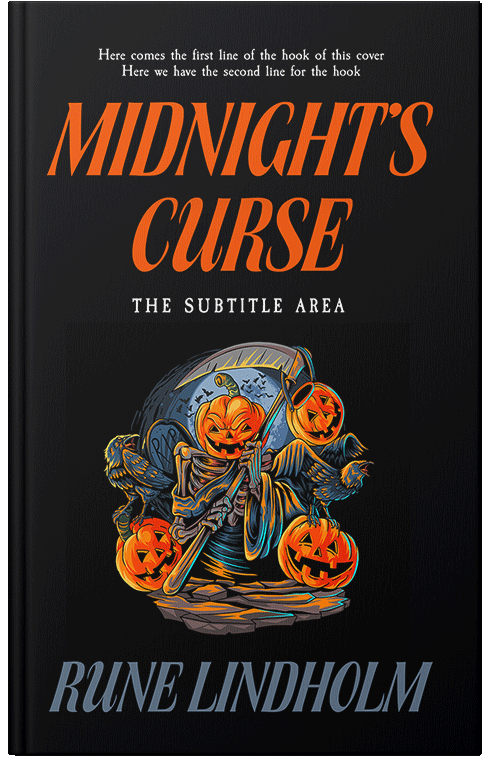 Front view of Premade Horror Book Cover - Hot Cinnamon #16226 | BookCoverZone