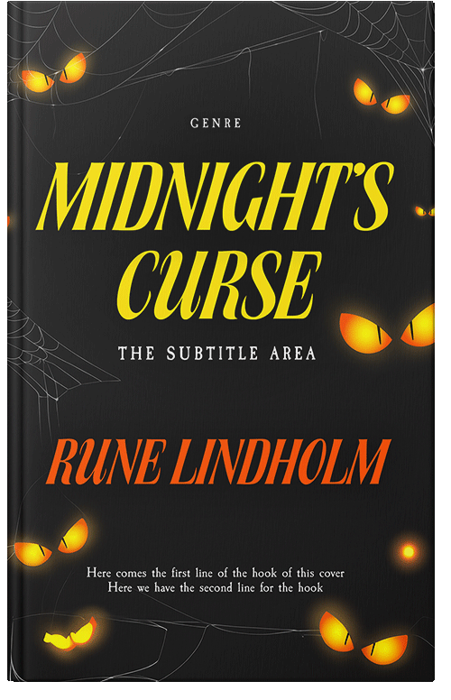 Front view of Premade Horror Book Cover - Cod Gray