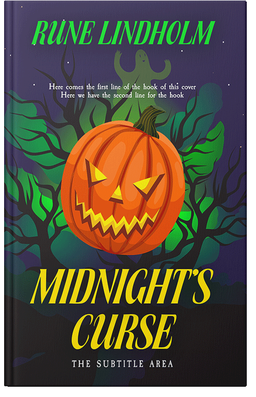 Front view of Premade Horror Book Cover - Outer Space