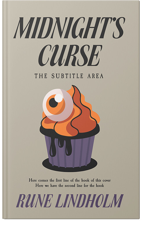 Front view of Premade Horror Book Cover - Tea