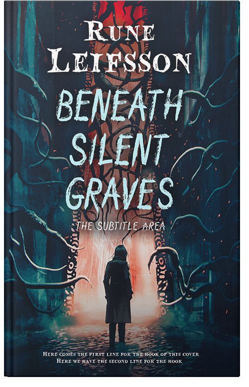 Front view of Premade Horror Book Cover - Gable Green