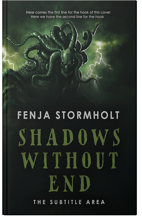 Front view of Premade Horror Book Cover - Racing Green