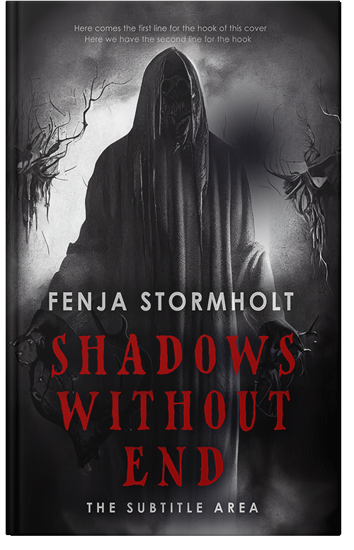 Front view of Premade Horror Book Cover - Thunder