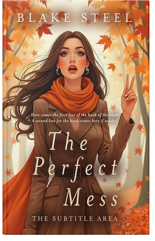 Front view of Premade Chick Lit Book Cover - Cumin