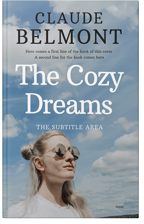 Front view of Premade Chick Lit Book Cover - Gull Gray