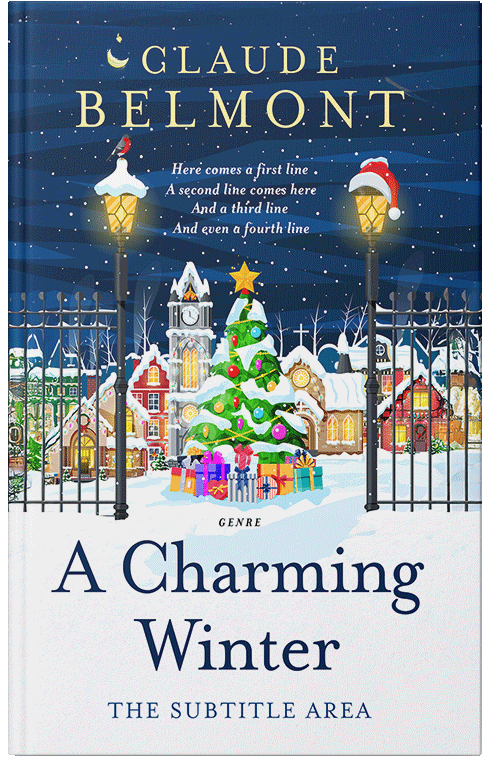 Front view of Blue Zodiac #16310 - Premade Literary Fiction Book Cover