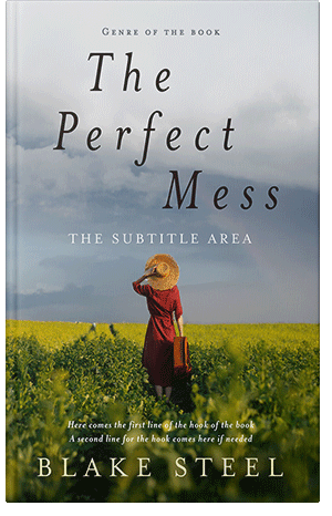 Pre Made Book Cover Gray Chateau