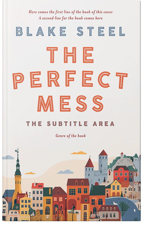 Front view of Premade Literary Fiction Book Cover - Merino