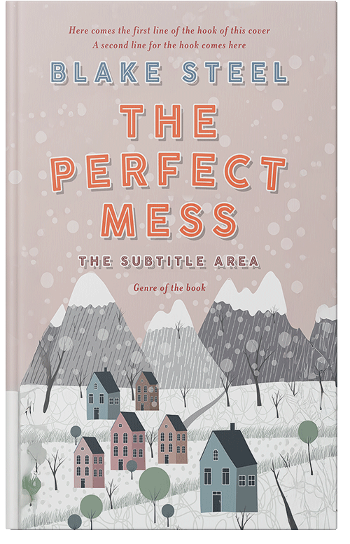 Front view of Premade Literary Fiction Book Cover - Swirl