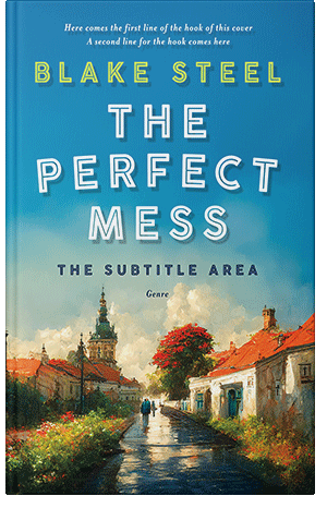 Pre Made Book Cover Eastern Blue