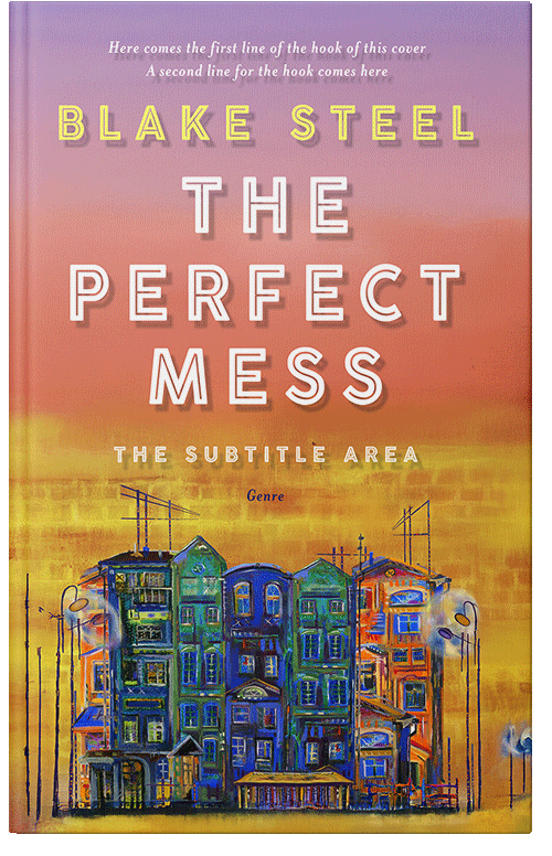 Front view of Antique Brass #16331 - Premade Abstract Book Cover