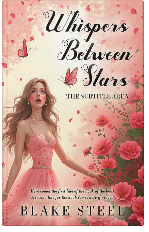 Front view of Premade Fantasy Book Cover - Mandys Pink