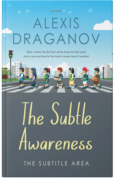 Front view of Premade Children's Book Cover - Nevada