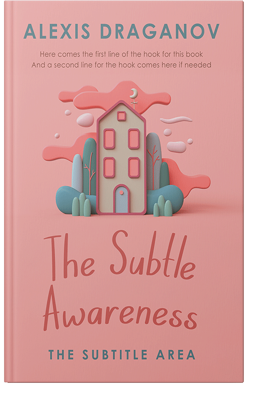 Front view of Premade Fantasy Book Cover - Tonys Pink