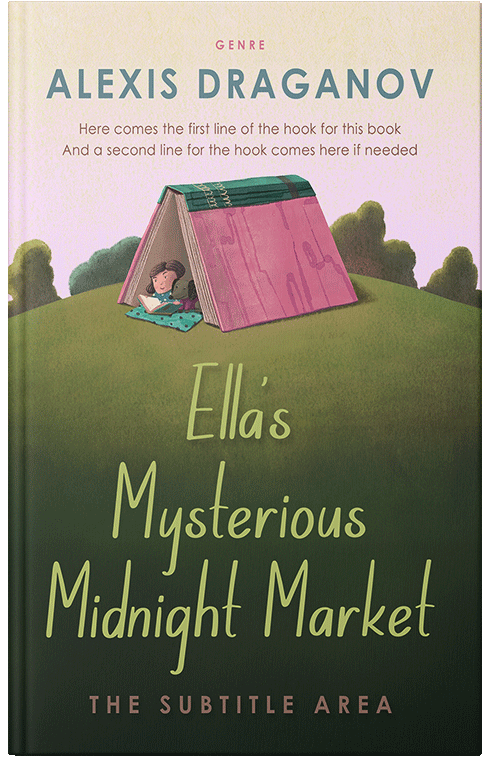 Front view of Premade Fantasy Book Cover - Oyster Pink