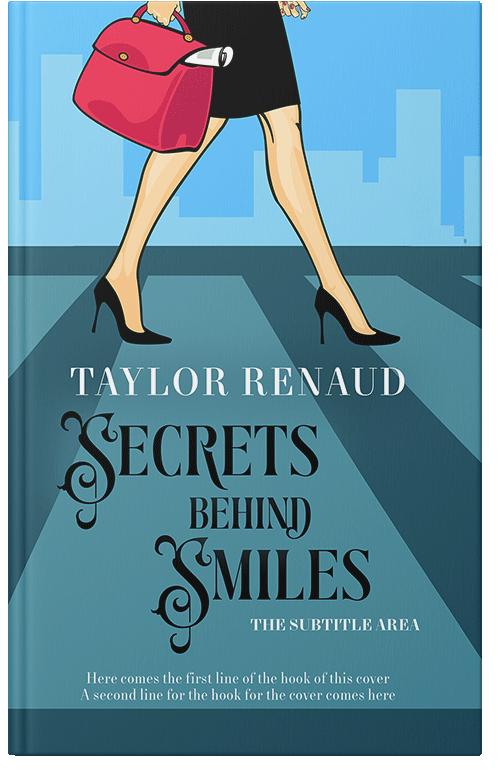 Front view of Premade Chick Lit Book Cover - Wedgewood