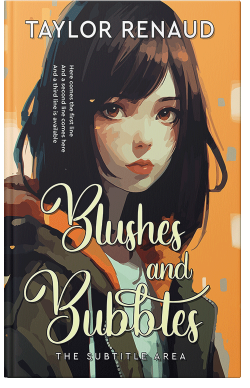 Front view of Premade Teen & Young Adult Book Cover - Gold Sand