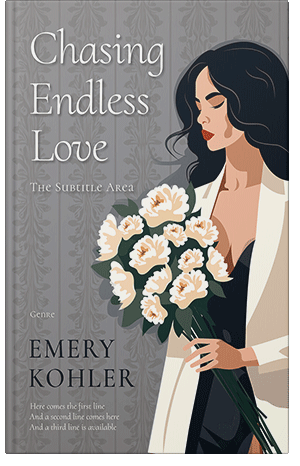 Pre Made Book Cover Gray