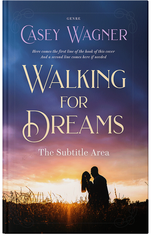 Front view of Premade Romance Book Cover - Cashmere