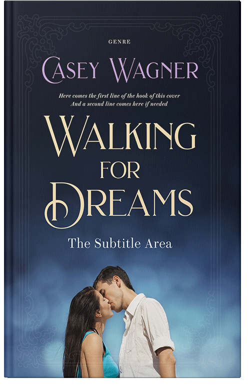 Front view of Premade Romance Book Cover - Celeste