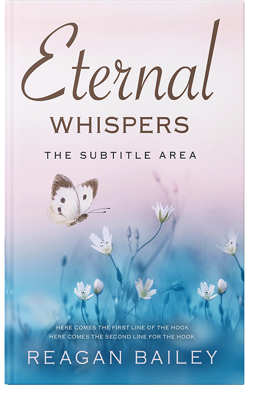 Front view of Premade Poetry Book Cover - Steel Blue