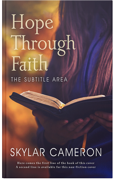 Front view of Bleached Cedar #16515 - Premade Religion & Spirituality Book Cover