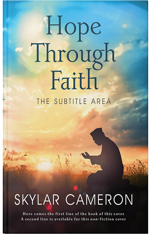 Front view of Premade Religion & Spirituality Book Cover - Ebony Clay