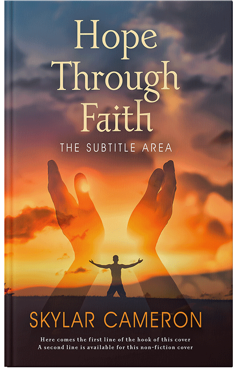 Front view of Premade Religion & Spirituality Book Cover - Tuscany