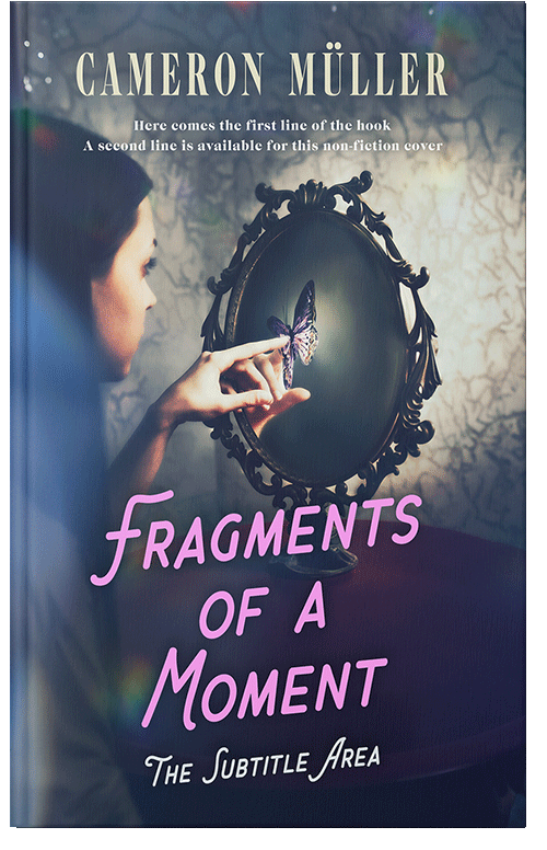 Front view of Pickled Bluewood #16525 - Premade Poetry Book Cover