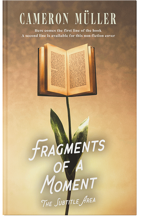 Front view of Calico #16528 - Premade Poetry Book Cover