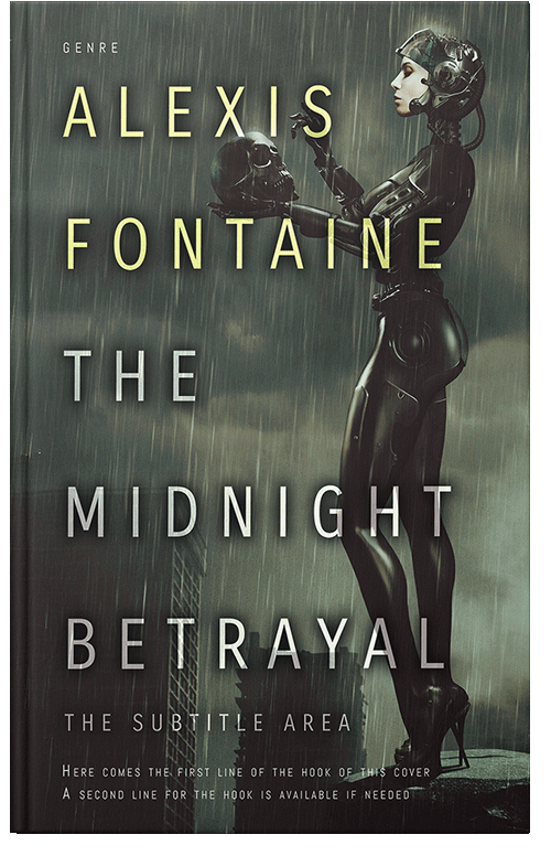 Front view of Premade Science Fiction Book Cover - Heavy Metal