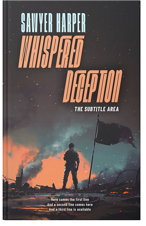 Front view of Thunder #16583 - Premade Historical Book Cover