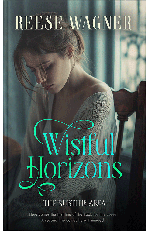 Front view of Outer Space #16632 - Premade Literary Fiction Book Cover