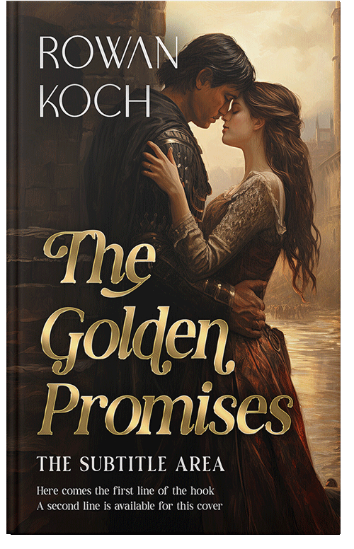 Front view of Tan #16647 - Premade Romance Book Cover