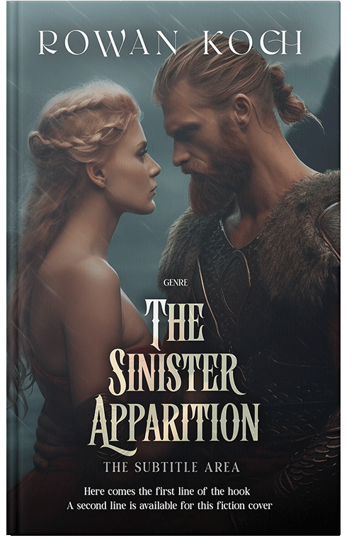 Front view of Premade Fantasy Book Cover - Shark