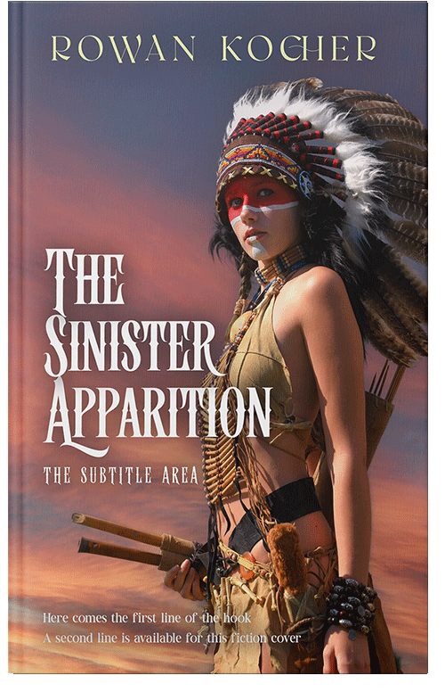 Front view of Premade Action & Adventure Book Cover - Ferra